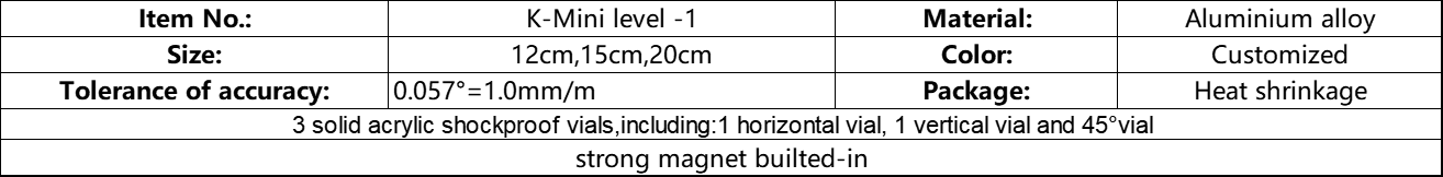 K-Mini level-4 参数